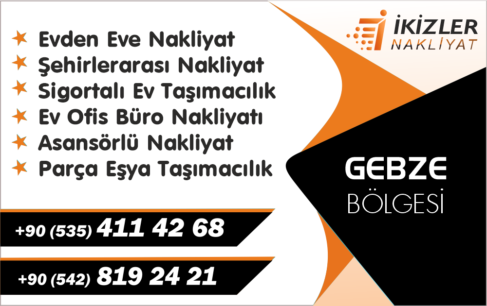 Gebze İlçesi Evden Eve Şehirlerarası Nakliyat Parça Taşımacılığı